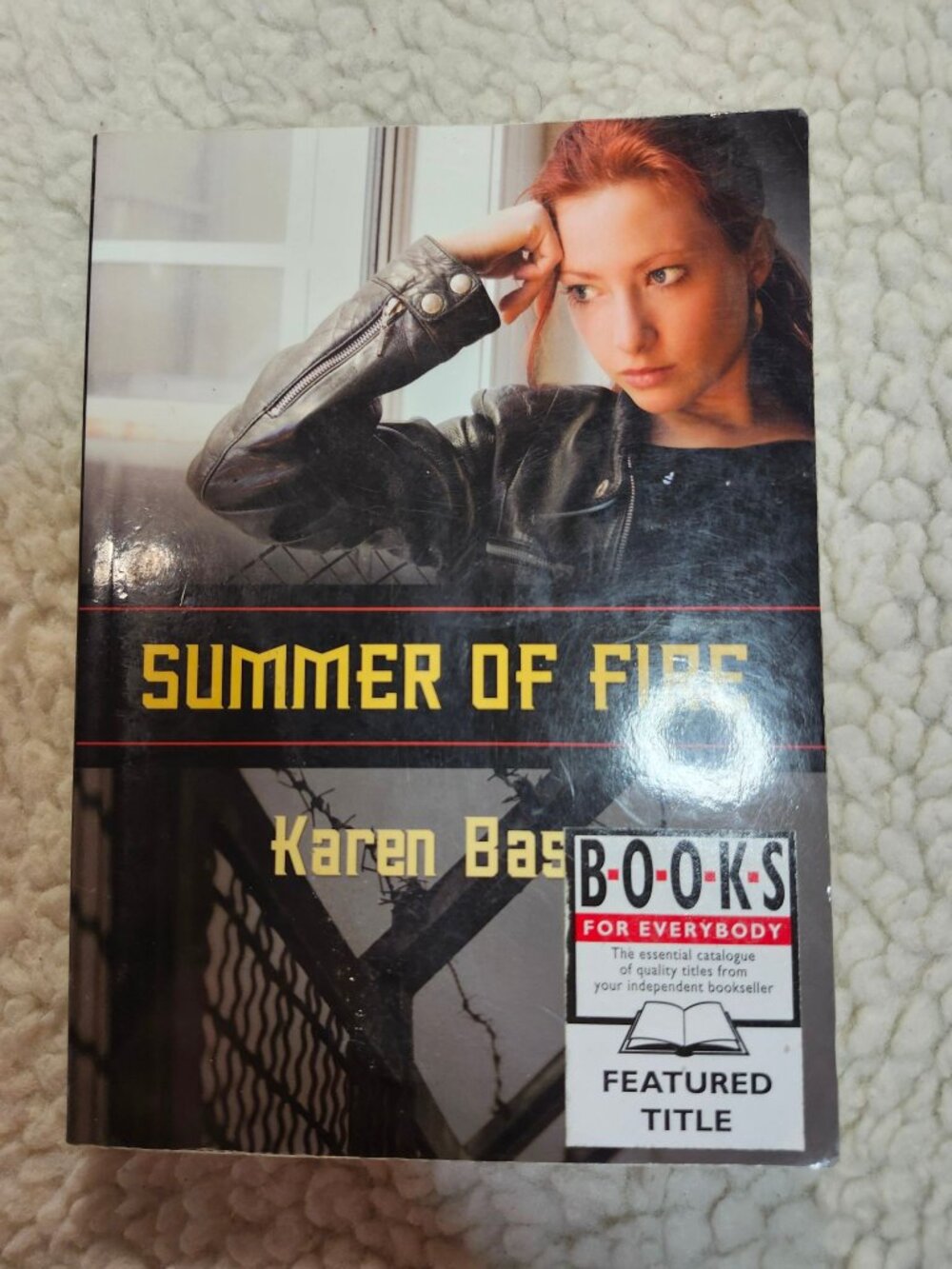 Karen Bass Summer of Fire Paperback 2009 Coteau Books YA ISBN 9781550504156